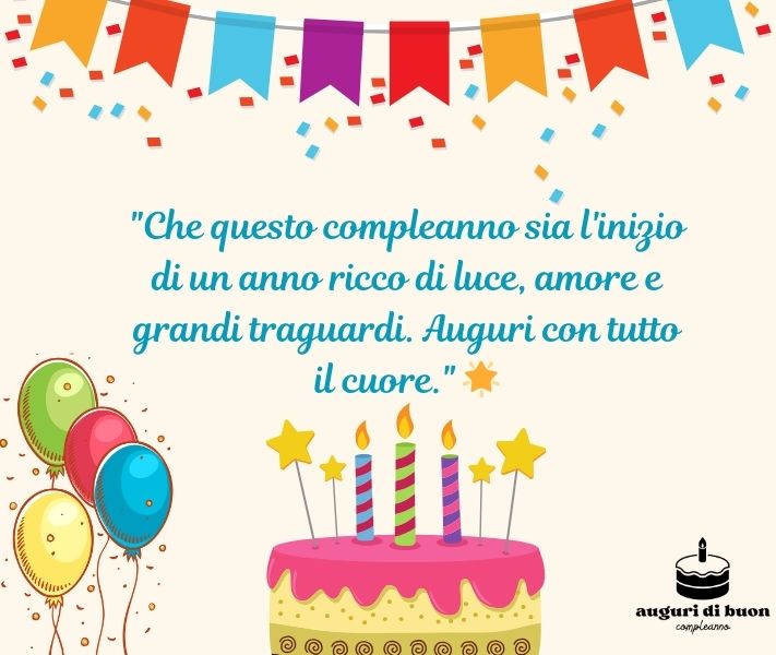 Auguri di Buon Compleanno Eleganti Frasi