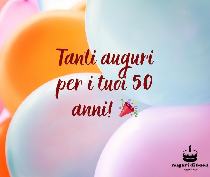 biglietto auguri 50 anni donna divertenti